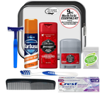 Travel Kit International Men's Deluxe, 9-Piece Kit with Travel Size: Old Spice Products in Reuseable Toiletry Bag