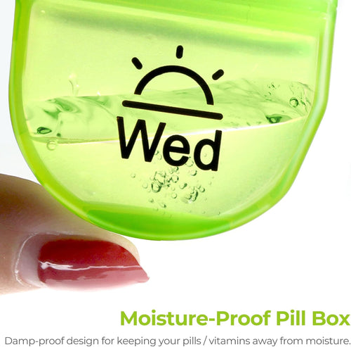 AUVON Pill Box 2 Times a Day, Weekly Pill Organizer AM PM
