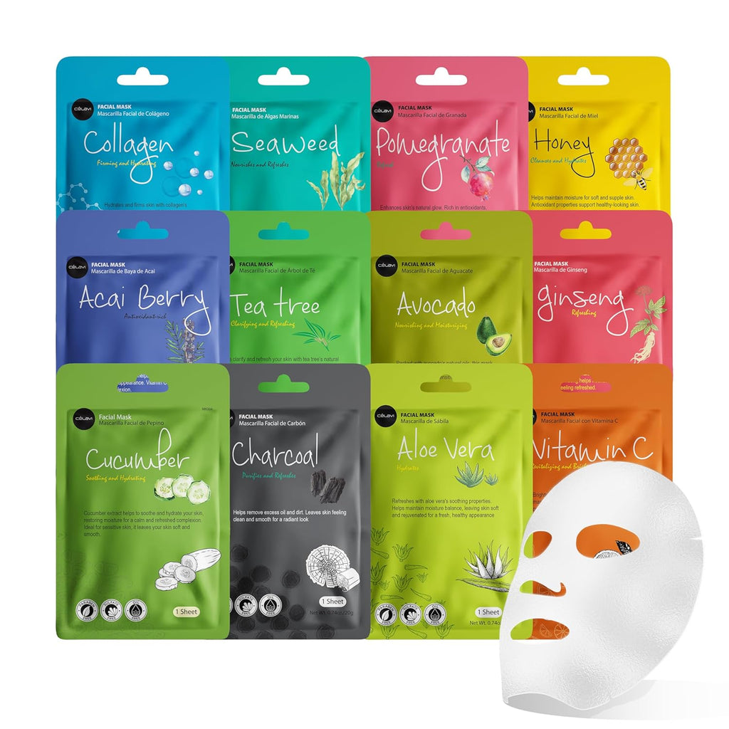 Celavi Essence Facial Sheet Face Mask  Classic Authentic korean Moisturizing Skincare