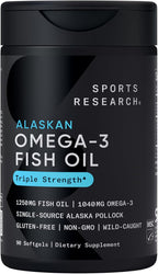 Sports Research Alaskan Omega-3 Fish Oil 1250-90 soft gels