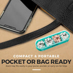 Stackable Daily Pill Organizer 4 Times a Day Weekly Medication Reminder