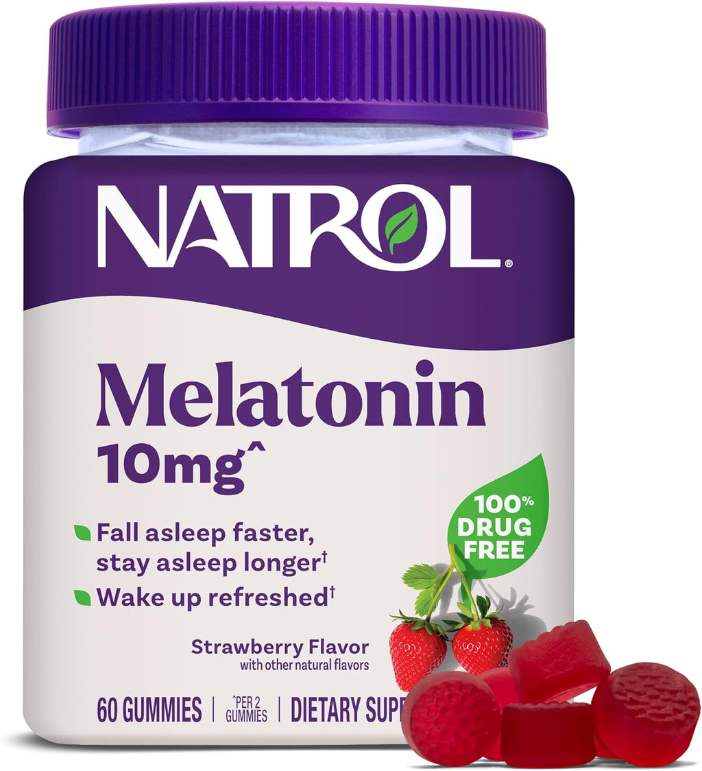 Natrol 10mg Melatonin Gummies, Sleep Support for Adults