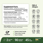 Berberine Supplement - 1300mg per Serving