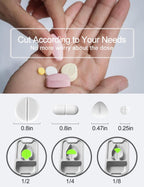 Small Pill Cutter, Pill Cutter Splitter for Small and Tiny Pills