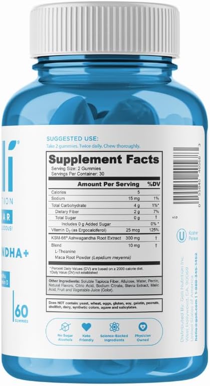 Goli Ashwagandha & Vitamin D Gummy - 60 Count