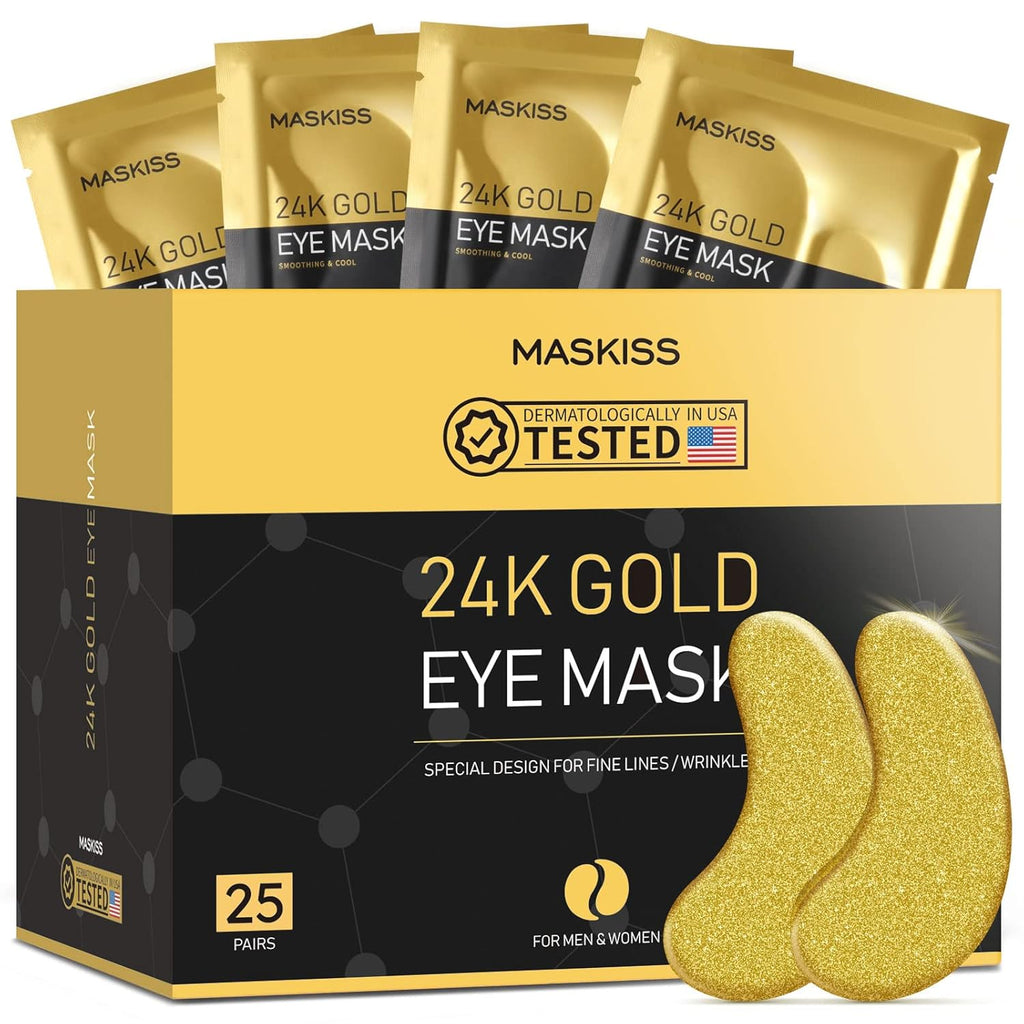 24k Gold Under Eye Patches, eye mask, Collagen Skin Care Products 1 pair