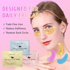 PEAUAMIE Under Eye Patches Gold, Rose and Hyaluronuc acid Eye Masks