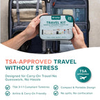 Travel Kit Unisex Premium Name Brand for Care Package Bag 20 Items