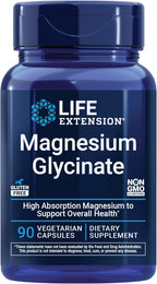 Life Extension Magnesium Glycinate,Vegetarian, 90 Capsules
